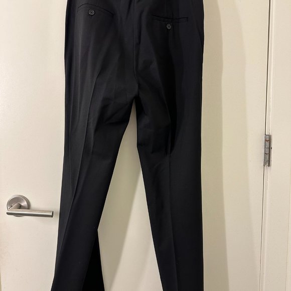 Helmut Lang Zipper Detail Black Wool Trousers - Picture 8 of 10